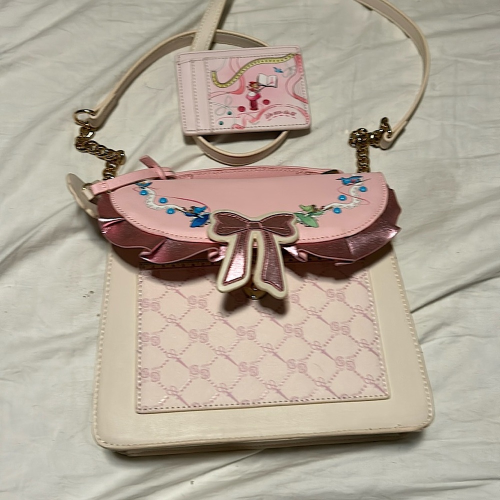 Crossbody Cinderella bag and card holder wallet